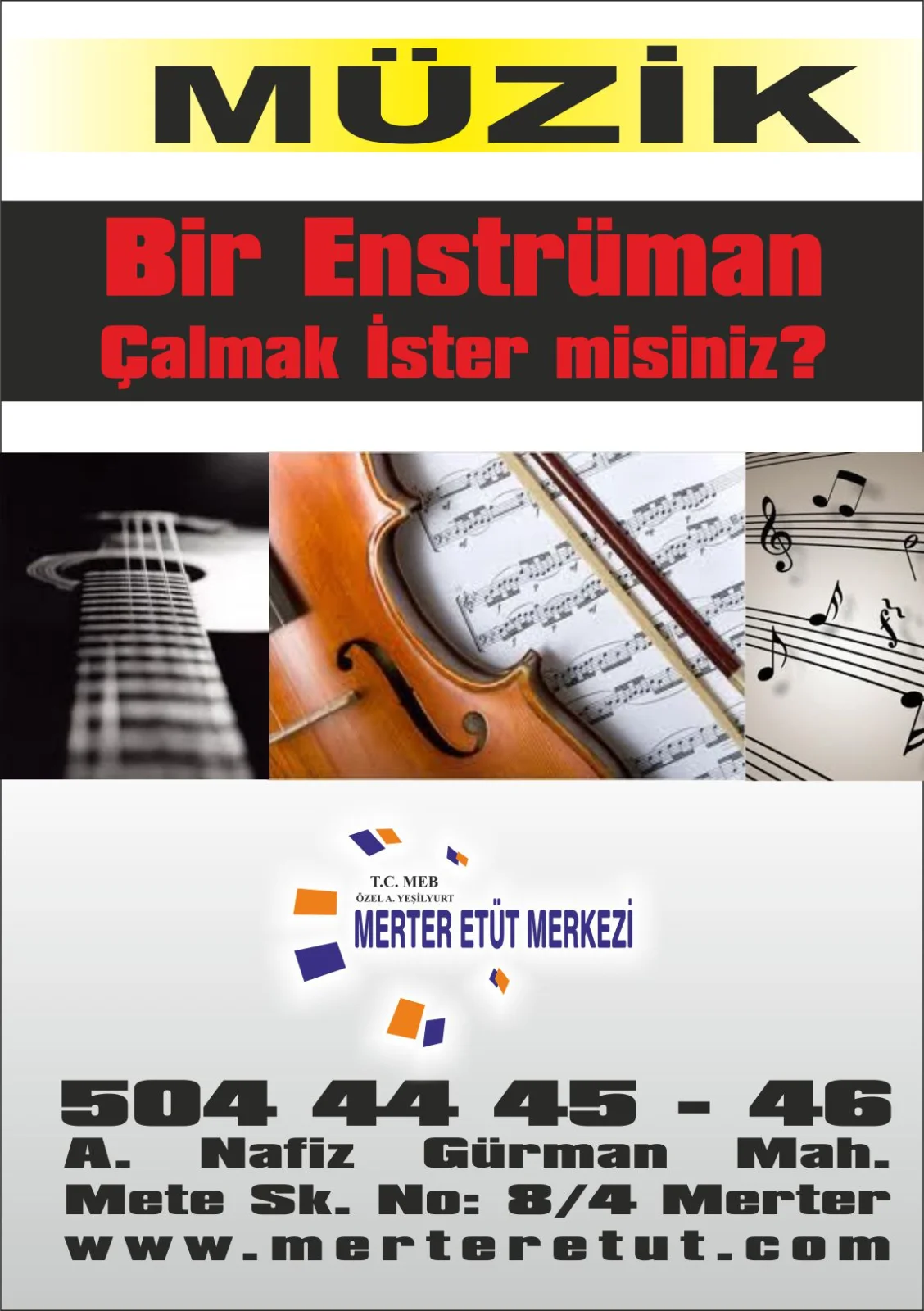Etüt Merkezi Broşür & El İlanı