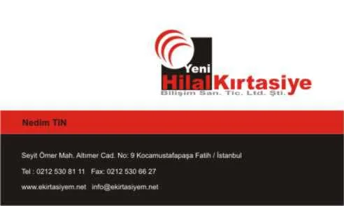 Hilal Kartvizit Tasarımı