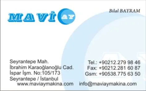 Maviay Kartvizit Tasarımı