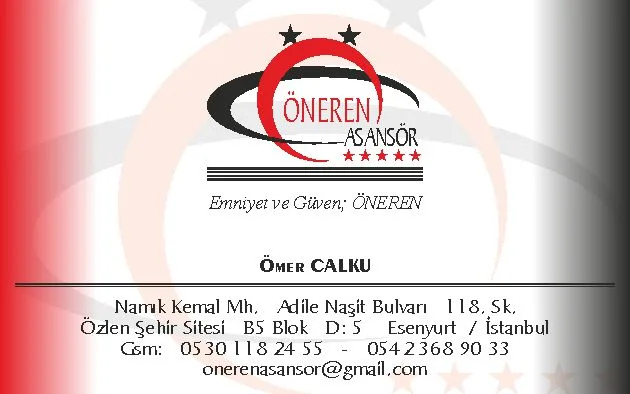 Öneren Kartvizit Tasarımı