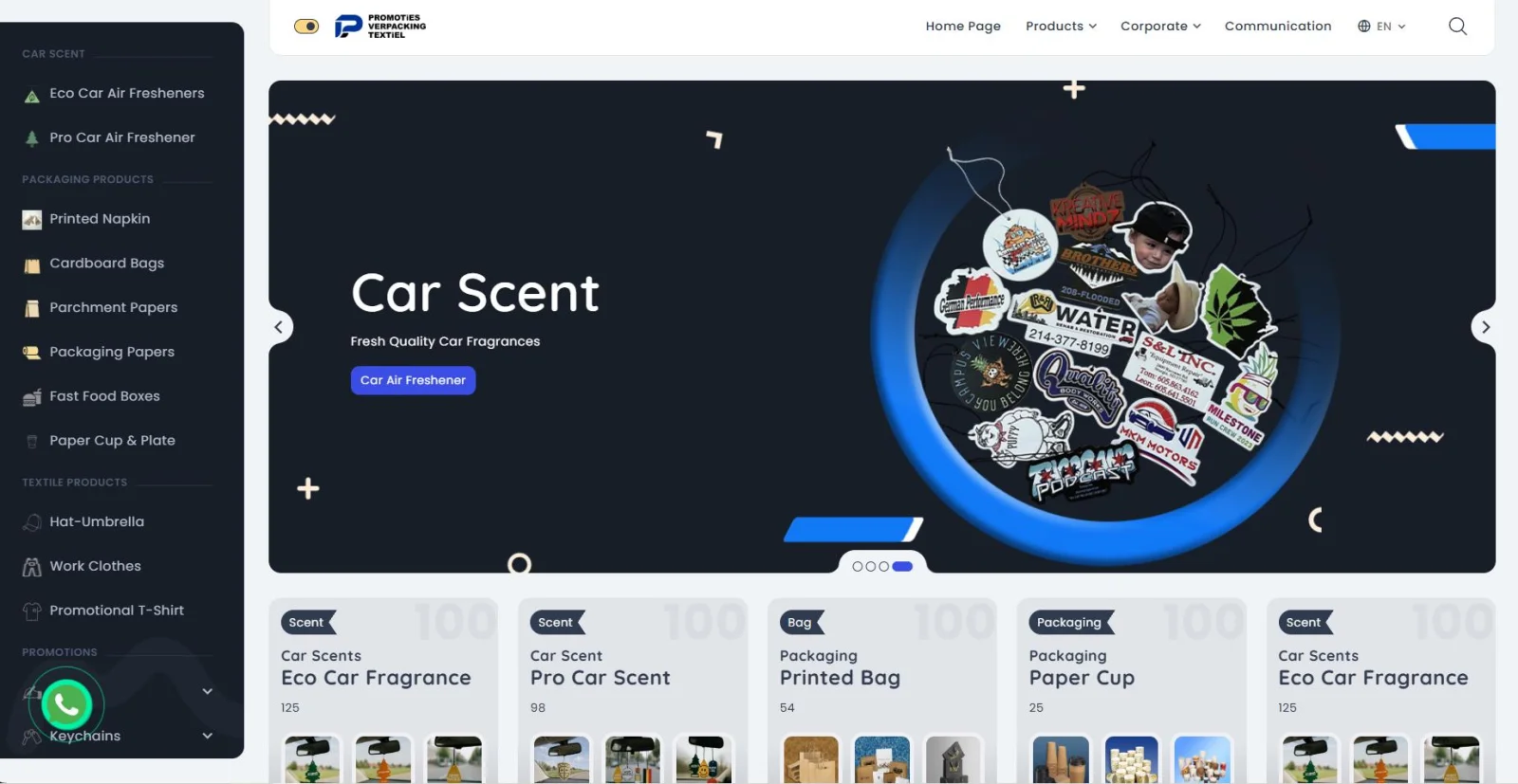 Promopack Web Arayüz Tasarımı