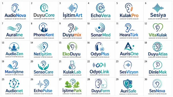 Audiology Ve İşitme Cihazları Logo Tasarımları