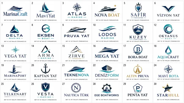 Bot Ve Yat İmalatı (Tersanecilik) Logo Tasarımları