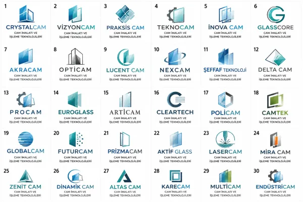 Cam İmalatı Ve İşleme Teknolojileri Logo Tasarımları