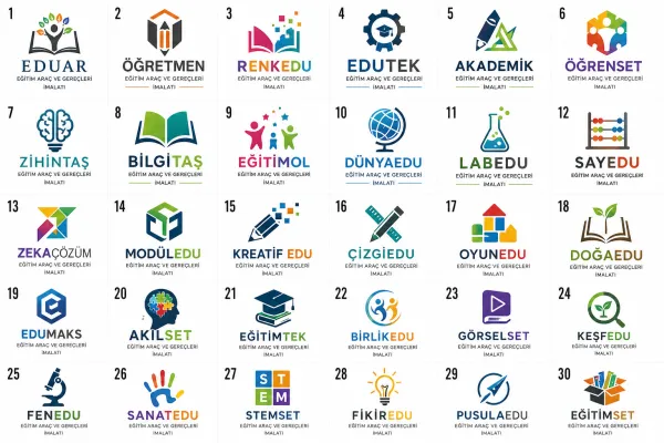 Eğitim Araç Ve Gereçleri İmalatı Logo Tasarımları