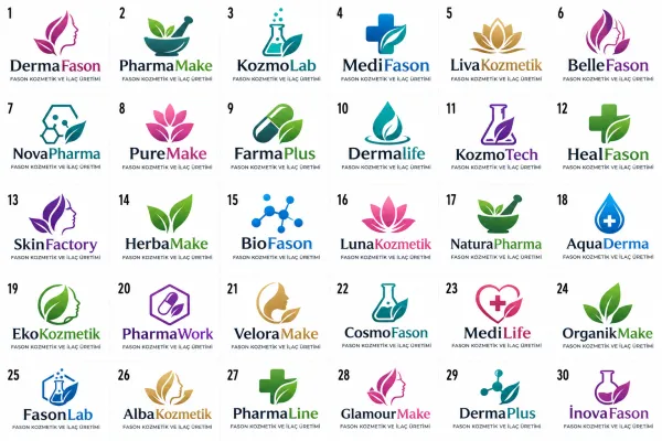 Fason Kozmetik Ve İlaç Üretimi Logo Tasarımları