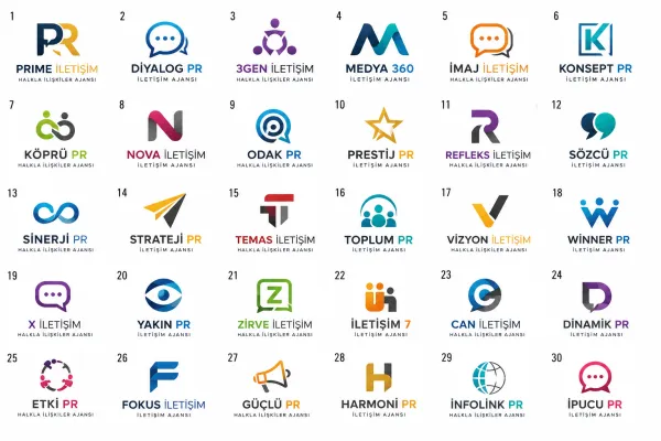 Halkla İlişkiler (PR) Ve İletişim Ajansları Logo Tasarımları