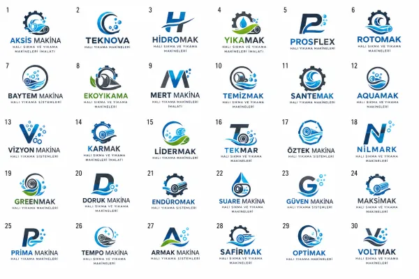 Halı Sıkma Ve Yıkama Makineleri İmalatı Logo Tasarımları