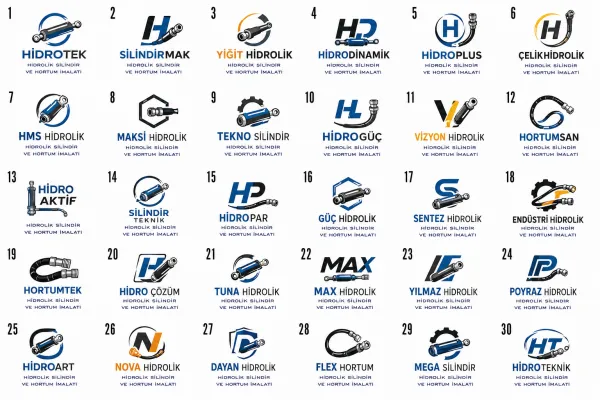 Hidrolik Silindir Ve Hortum İmalatı Logo Tasarımları