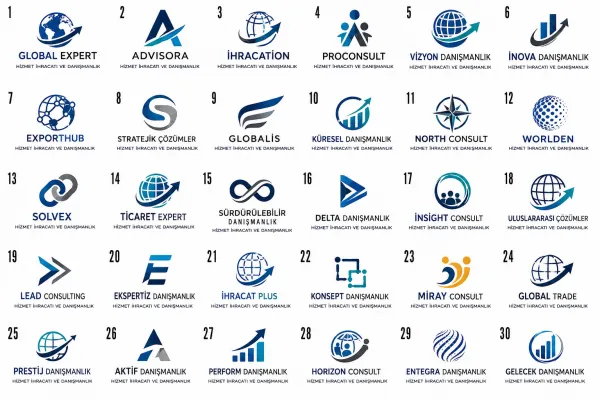 Hizmet İhracatı Ve Danışmanlık Logo Tasarımları