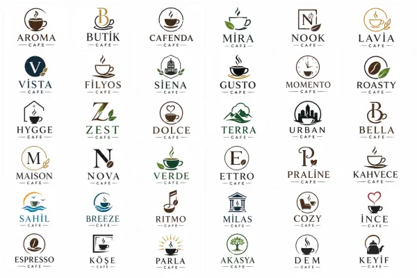 Kafe (Cafe) Logo Tasarımları