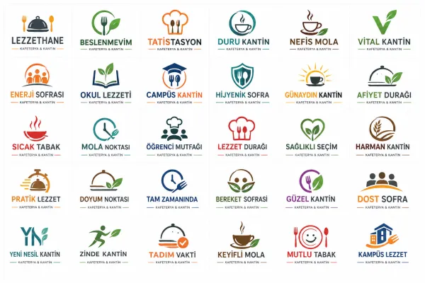 Kafeterya Ve Kantin İşletmeciliği Logo Tasarımları
