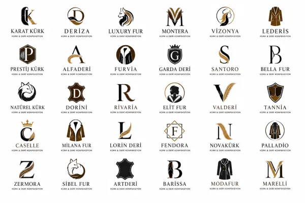 Kürk Ve Deri Konfeksiyon İmalatı Logo Tasarımları