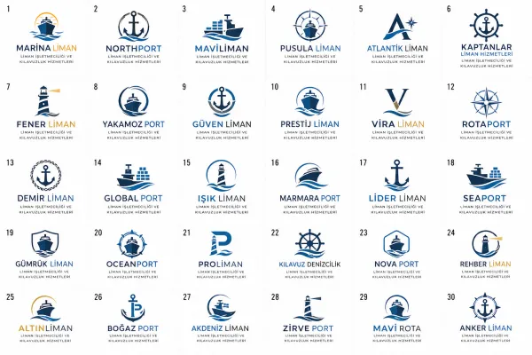 Liman İşletmeciliği Ve Kılavuzluk Hizmetleri Logo Tasarımları