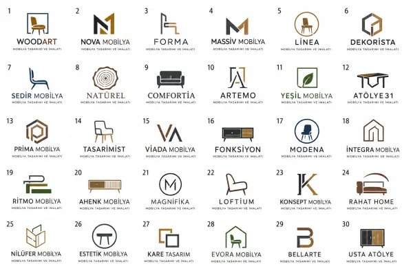 Mobilya Tasarımı ve İmalatı Logo Tasarımları