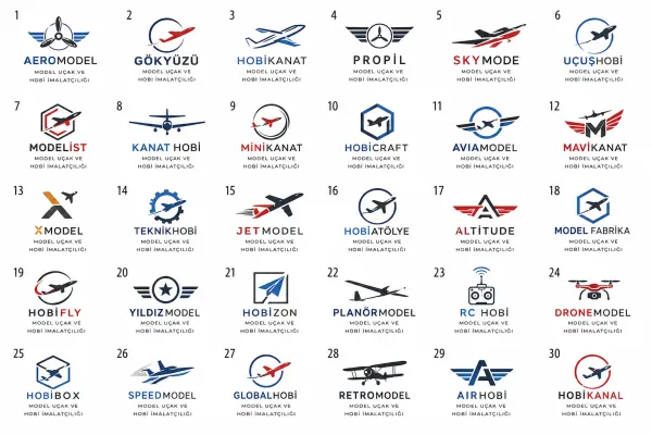 Model Uçak Ve Hobi İmalatçılığı Logo Tasarımları