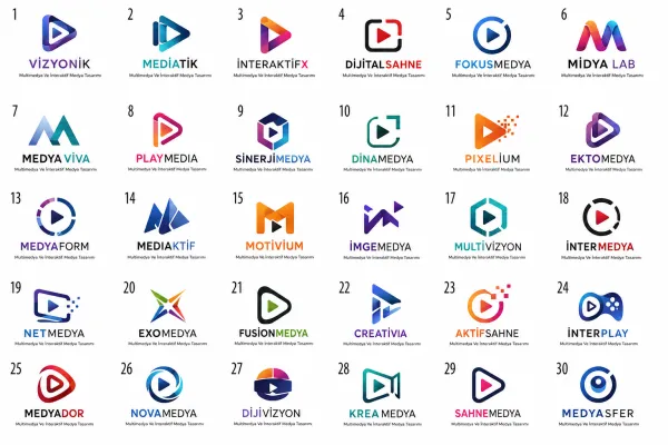 Multimedya Ve İnteraktif Medya Tasarımı Logo Tasarımları