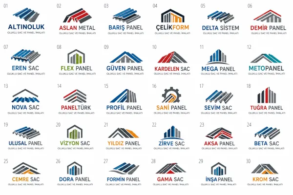 Oluklu Sac Ve Panel İmalatı Logo Tasarımları