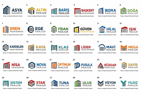 Panjur Ve Kepenk Sistemleri İmalatı Logo Tasarımları