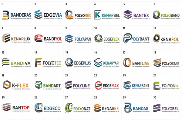 Pvc Kenar Bandı Ve Folyo İmalatı Logo Tasarımları