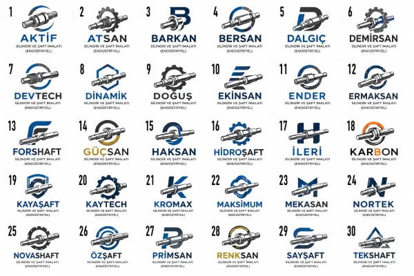 Silindir Ve Şaft İmalatı (Endüstriyel) Logo Tasarımları