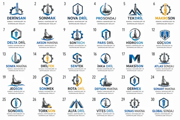 Sondaj Makineleri Ve Ekipmanları İmalatı Logo Tasarımları
