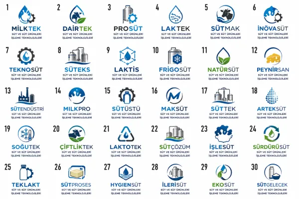 Süt Ve Süt Ürünleri İşleme Teknolojileri Logo Tasarımları