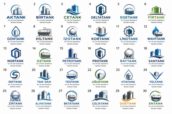 Sıvı Ve Gaz Depolama Tankları İmalatı Logo Tasarımları