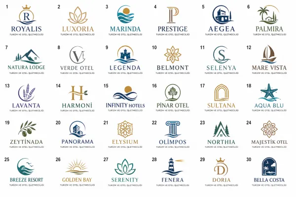 Turizm Ve Otel İşletmeciliği Logo Tasarımları