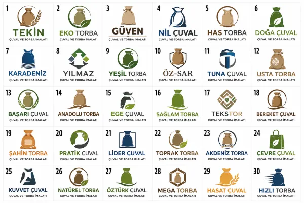 Çuval Ve Torba İmalatı Logo Tasarımları