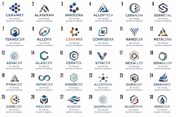 İleri Teknoloji Seramik Ve Alaşımlar Logo Tasarımları