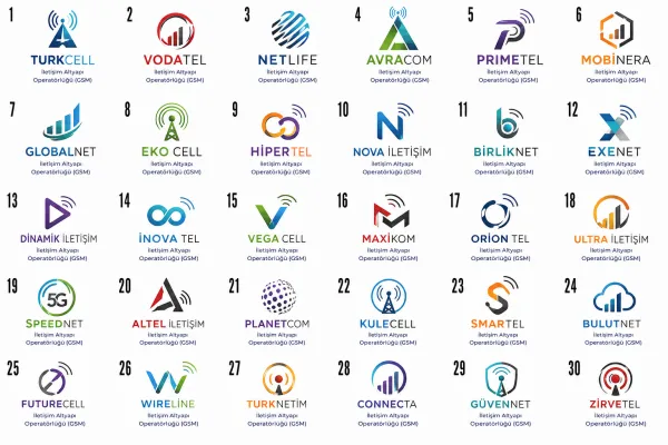 İletişim Altyapı Operatörlüğü (GSM) Logo Tasarımları