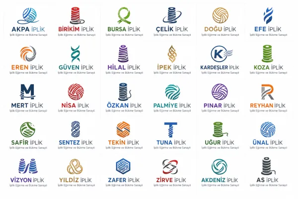 İplik Eğirme Ve Bükme Sanayii Logo Tasarımları