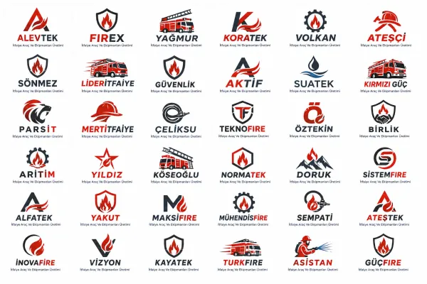 İtfaiye Araç Ve Ekipmanları Üretimi Logo Tasarımları