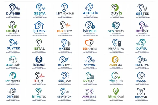 İşitme Cihazları Satış Ve Ayarlama Merkezleri Logo Tasarımları