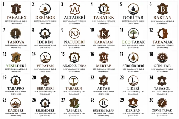 Deri Tabaklama Ve İşleme (Tabakhane) Logo Tasarımları