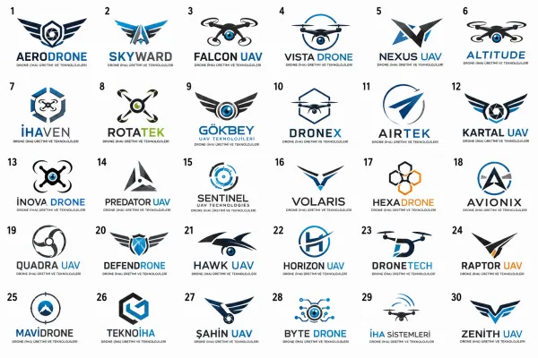 Drone (İHA) Üretimi Ve Teknolojileri Logo Tasarımları
