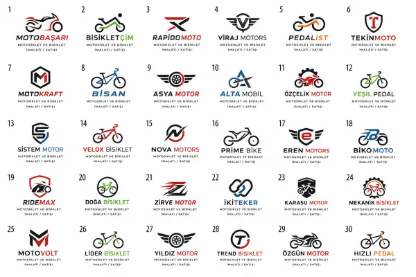 Motosiklet Ve Bisiklet İmalatı/Satışı Logo Tasarımları
