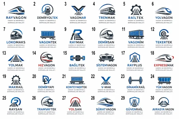 Vagon Ve Demiryolu Ekipmanları İmalatı Logo Tasarımları
