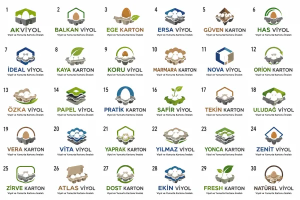 Viyol Ve Yumurta Kartonu İmalatı Logo Tasarımları