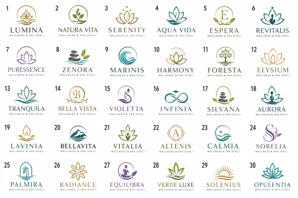 Wellness Ve Spa Otelleri İşletmeciliği Logo Tasarımları