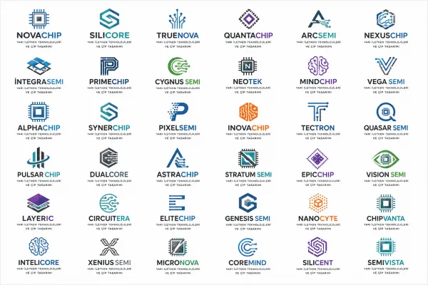 Yarı İletken Teknolojileri Ve Çip Tasarımı Logo Tasarımları