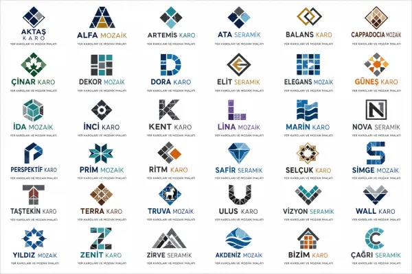 Yer Karoları Ve Mozaik İmalatı Logo Tasarımları