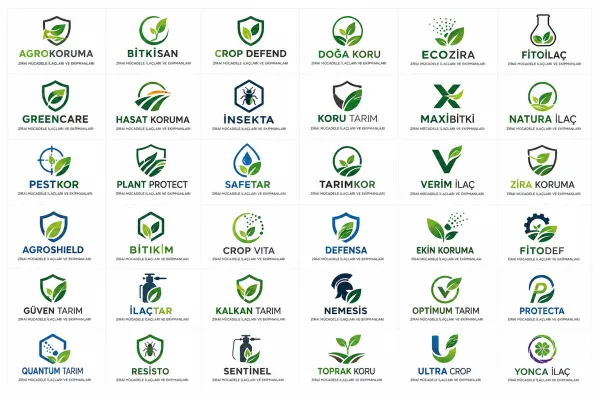 Zirai Mücadele İlaçları Ve Ekipmanları Logo Tasarımları