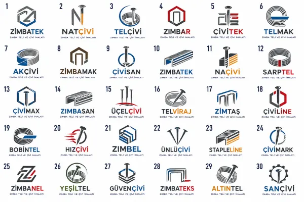 Zımba Teli Ve Çivi İmalatı Logo Tasarımları