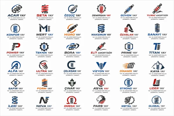 Yay Ve Amortisör İmalatı (Otomotiv/Sanayi) Logo Tasarımları