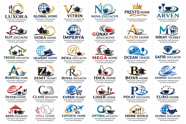 Züccaciye Toptancılığı Ve İthalat/İhracat Logo Tasarımları