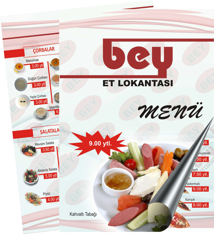 Menü Tasarımı
