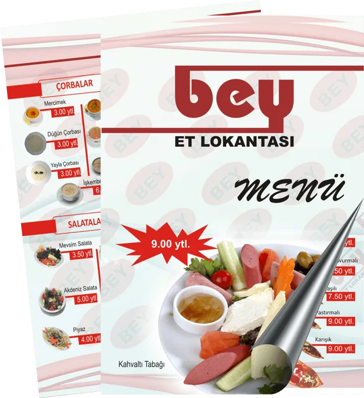 Menü Tasarımı