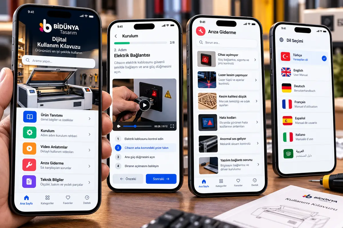 Dijital Kullanım Kılavuzu & QR Ürün Portalı